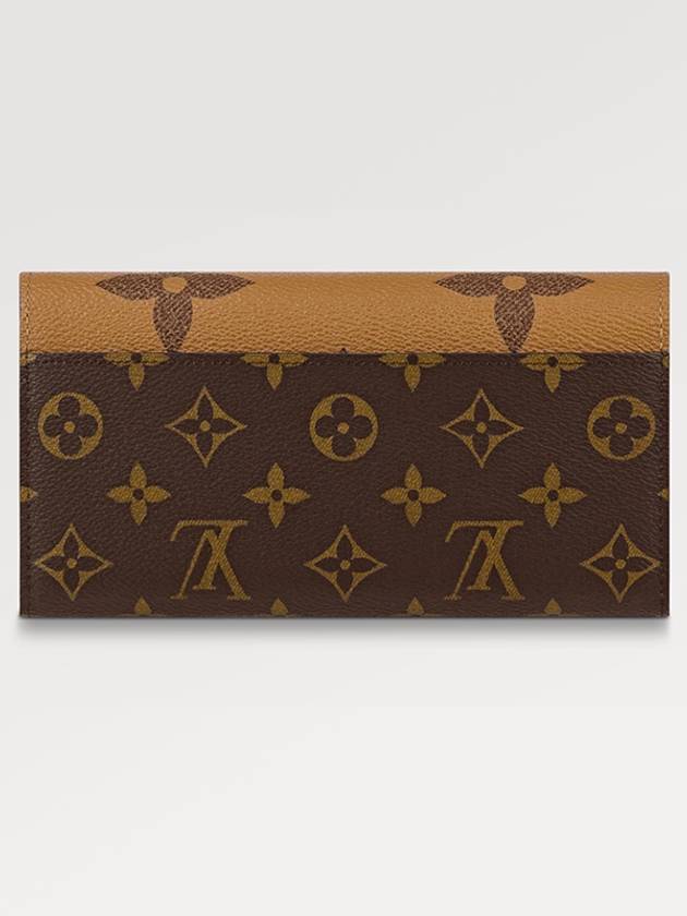 Sarah Monogram Reverse Long Wallet Brown - LOUIS VUITTON - BALAAN 4