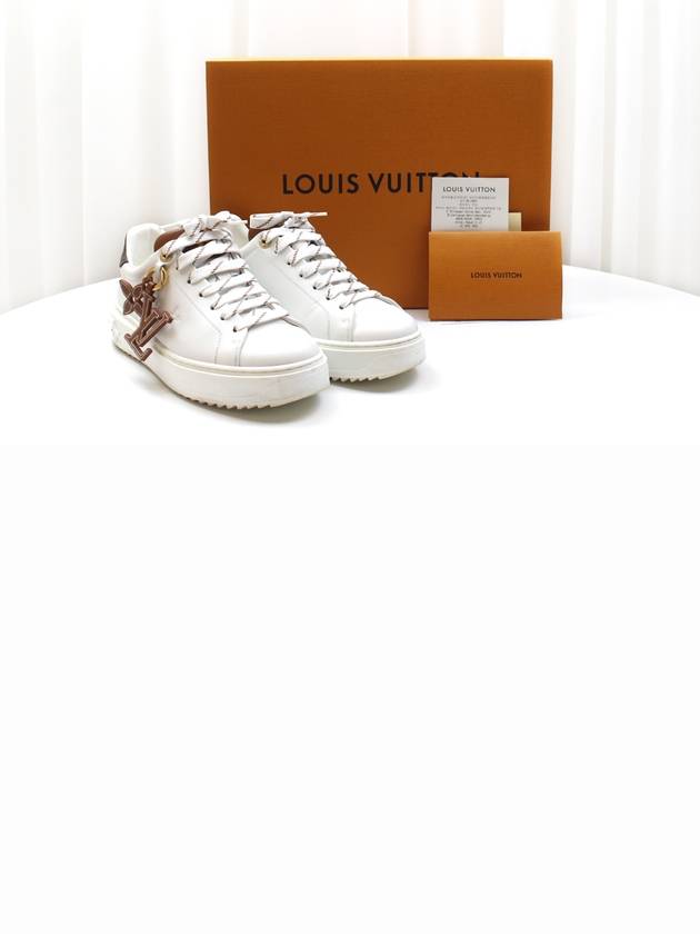 Time Out Flower Charm Women s Sneakers White Size 38 1AADMW - LOUIS VUITTON - BALAAN 2