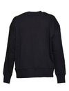 Logo Print Cotton Sweatshirt Black - MSGM - BALAAN 3