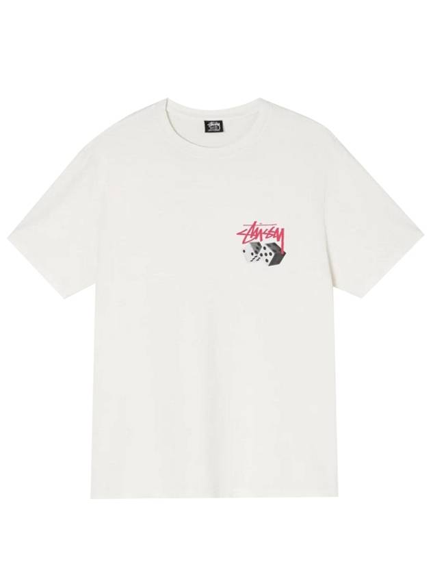 Roll the Dice T Shirt White Women - STUSSY - BALAAN 3