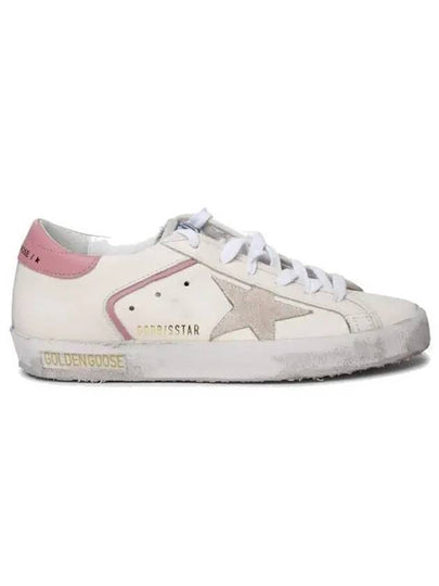 Superstar Pink Tab Low Top Sneakers Cream - GOLDEN GOOSE - BALAAN 2