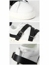 Women's Belted V-Punk Low Top Sneakers Black White - VALENTINO - BALAAN 5