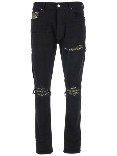 Amiri Black Cotton Denim Jeans - AMIRI - BALAAN 1