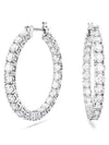 Matrix Hoop Earrings Silver - SWAROVSKI - BALAAN 3