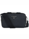 Brique Saffiano Leather Cross Bag Black - PRADA - BALAAN 3