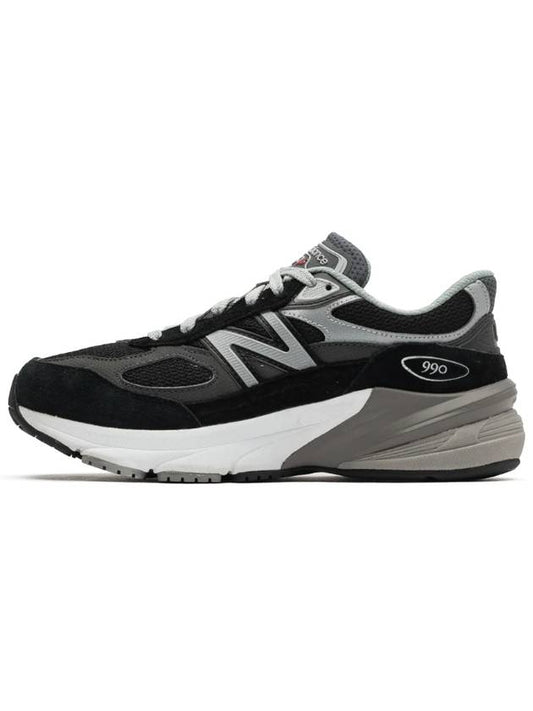 Kids 990v6 Low Top Sneakers Black Silver - NEW BALANCE - BALAAN 2