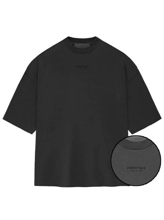 Fear of God Essentials TShirt Jet Black Men - FEAR OF GOD ESSENTIALS - BALAAN 1