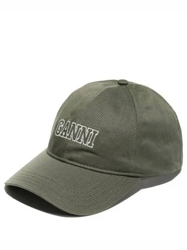 Embroidered Logo Cap Women s Hat - GANNI - BALAAN 1