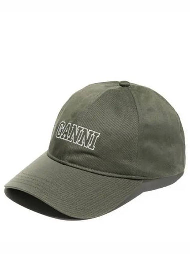 Embroidered Logo Cap Hat - GANNI - BALAAN 1