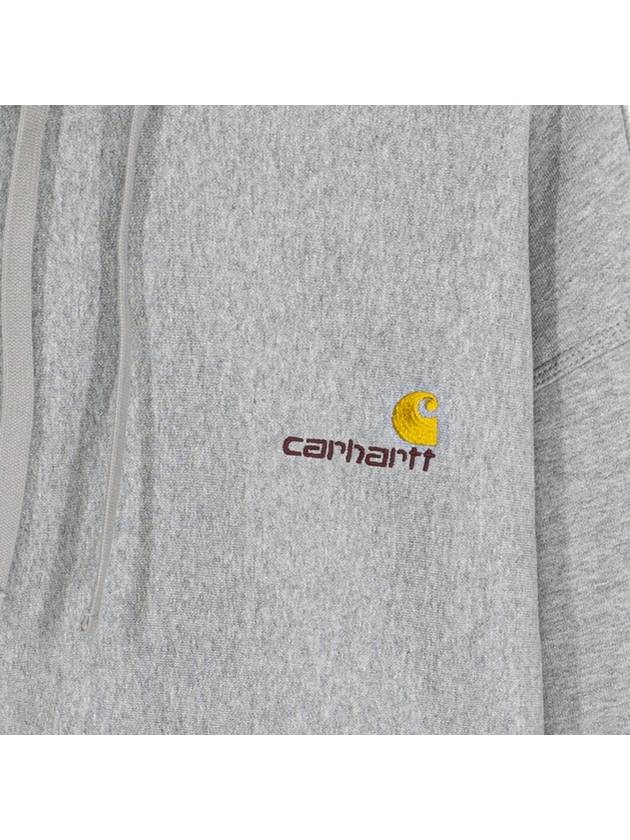 Men s brushed hooded sweatshirt gray I028279V6XX - CARHARTT - BALAAN 3