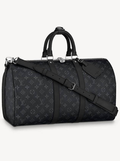 Keepall 45 Bandouliere Monogram Eclipse Duffel Bag Grey - LOUIS VUITTON - BALAAN 2