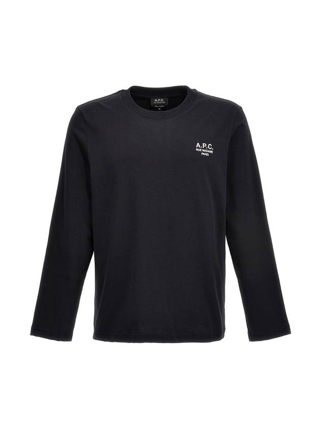 Men's Oliver Logo Long Sleeve T-Shirt Black - A.P.C. - BALAAN 1