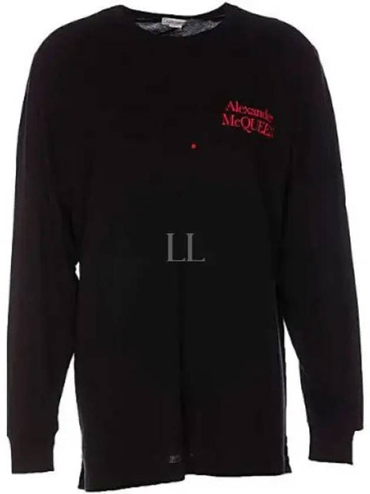 Logo Print Sweatshirt Black - ALEXANDER MCQUEEN - BALAAN 2