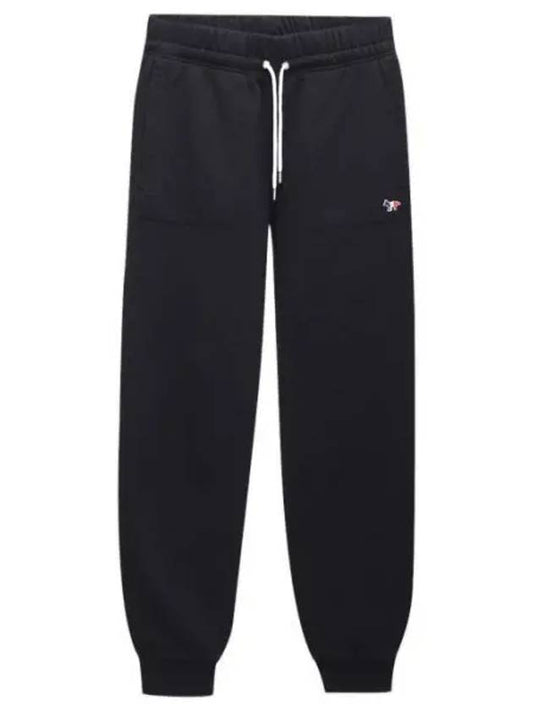 Jogger Pants Tricolor Fox Patch AM01300KM0001 BK Fox Patch Pants - MAISON KITSUNE - BALAAN 1