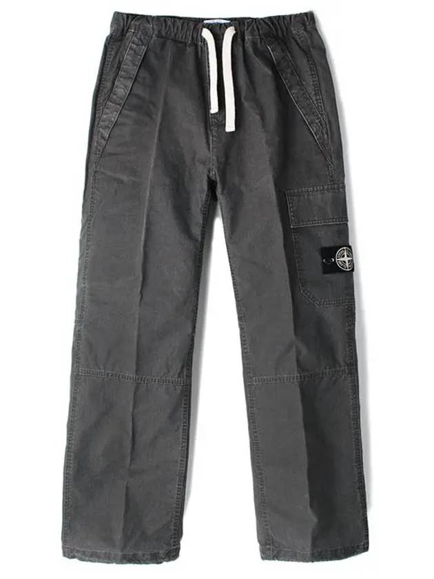 Panama Recycled Oxide Plating Straight Pants Grey - STONE ISLAND - BALAAN 2