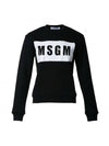 Box Logo Cotton Sweatshirt Black - MSGM - BALAAN 1