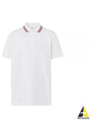 Collar Detail Polo Shirt White - BURBERRY - BALAAN 2