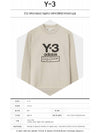 Y3 19FW FJ0433 Chest logo crew neck sweatshirt Ivory men's sweatshirt TJ - Y-3 - BALAAN 2