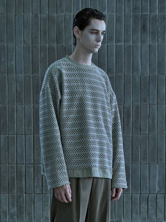 Layered Sweatshirt Green - IFELSE - BALAAN 2
