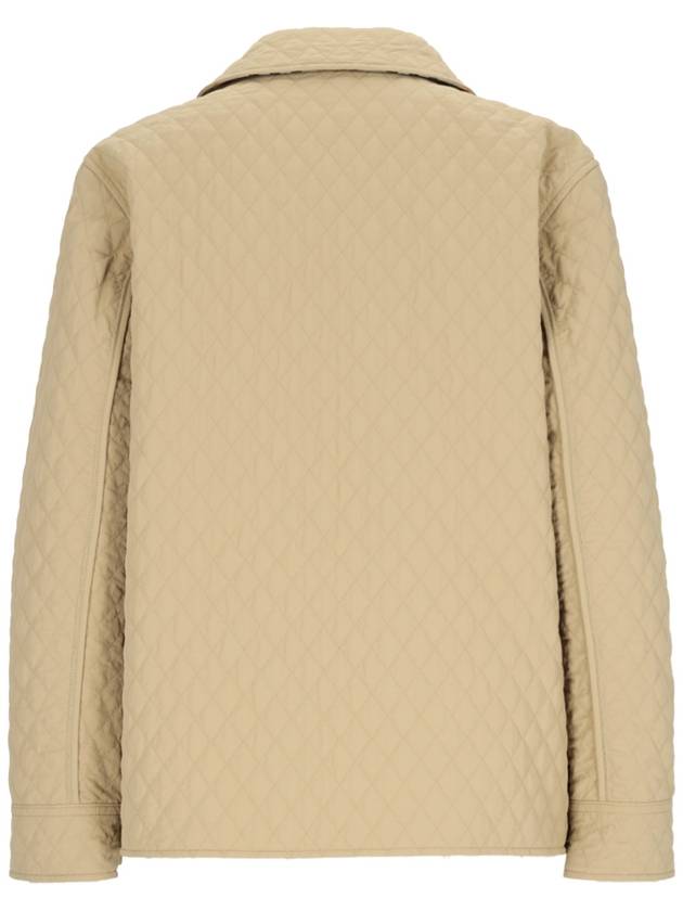 Check Reversible Quilted Jacket Beige - BURBERRY - BALAAN 4