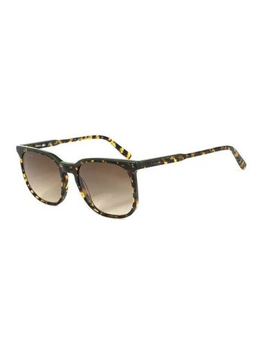 Eyewear Square Acetate Sunglasses Dark Havana Green - LACOSTE - BALAAN 1