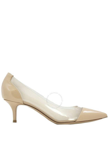 Gianvito Rossi Ladies Nude Giar Plexi 55 Pumps Brand Size 36.5 US Size 6.5 - GIANVITO ROSSI - BALAAN 1