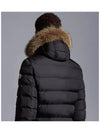 Cluny Long Down Jacket Black - MONCLER - BALAAN 7