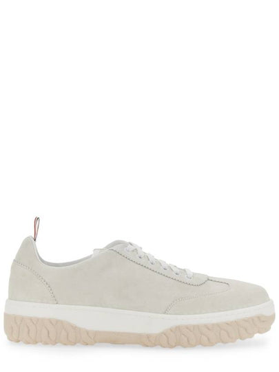 Calf Suede Cable Knit Sole Field Shoes White - THOM BROWNE - BALAAN 2