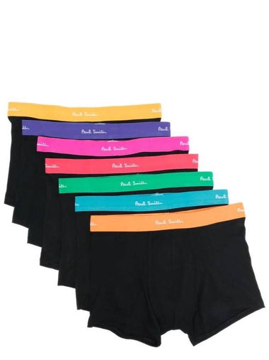 Logo Waistband Boxer Briefs 7 Pack Set Black - PAUL SMITH - BALAAN 1