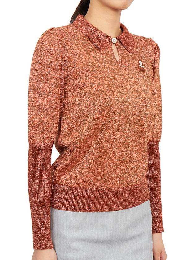 Golf Wear Women s Long Sleeve T Shirt MLW 2C AB11 ORANGE - MARK & LONA - BALAAN 4