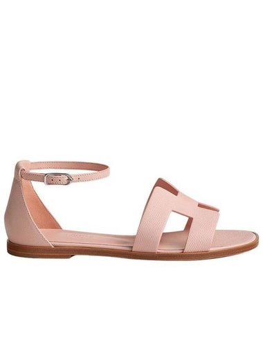 Santorini Sandals Palladium Rose Pale - HERMES - BALAAN 1