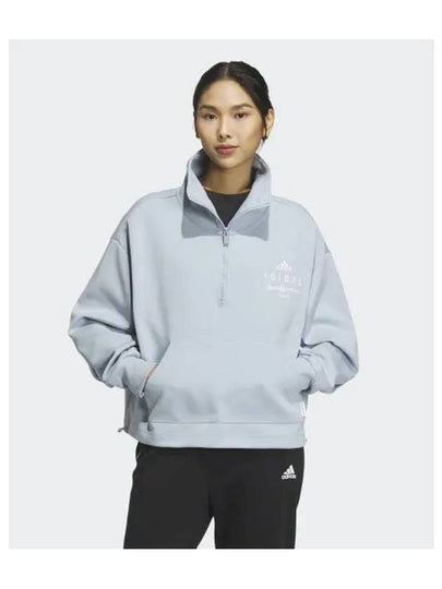 Half Zipper Sweatshirt Grey - ADIDAS - BALAAN 2