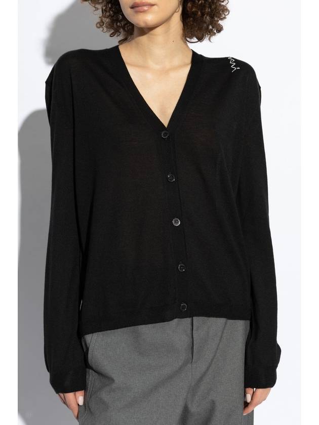 Marni Wool Cardigan, Women's, Black - MARNI - BALAAN 3