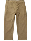 Men's Corduroy Straight Pants Beige - THOM BROWNE - BALAAN 2