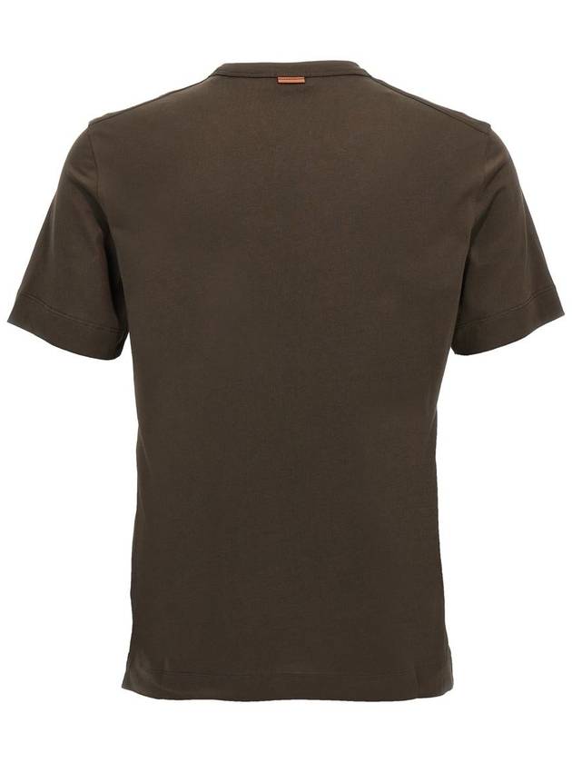 Zegna Logo Embroidery T-Shirt - ERMENEGILDO ZEGNA - BALAAN 2