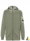 Cotton Mixed Knit Hooded Jacket Green - CP COMPANY - BALAAN 2