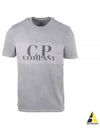 Cotton Logo Short Sleeve T-Shirt Gray - CP COMPANY - BALAAN 2