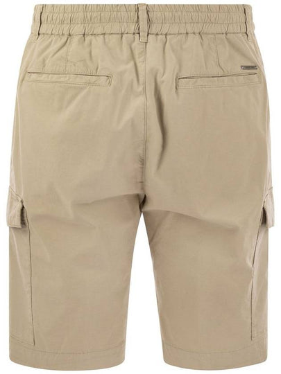 Lightweight cotton lyocell canvas jogger bermuda shorts - PESERICO - BALAAN 2