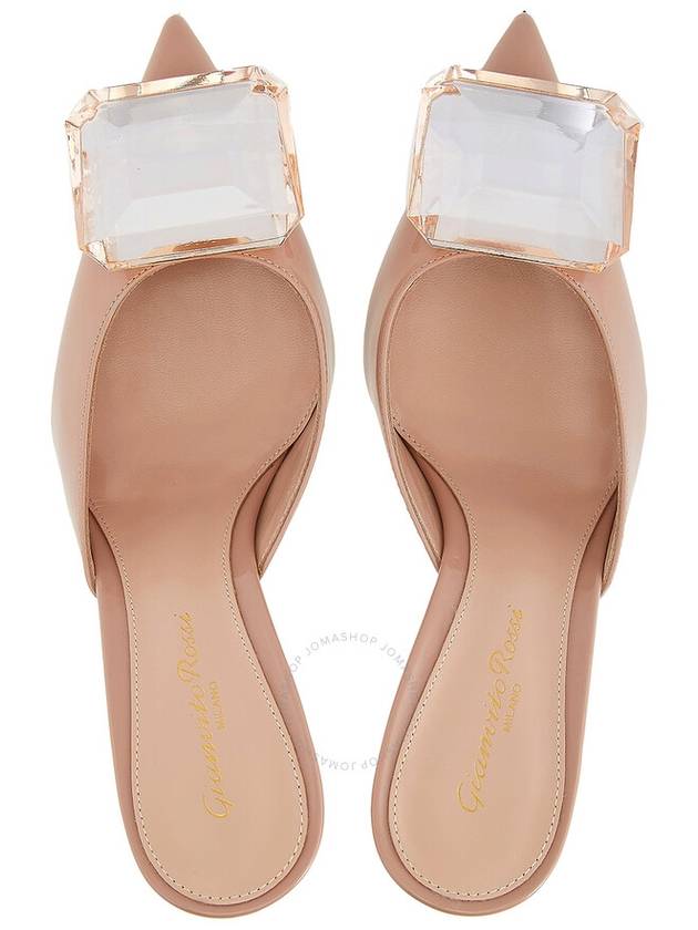 Gianvito Rossi Peach Jaipur 85 Mules, Brand Size 36 ( US Size 6 ) - GIANVITO ROSSI - BALAAN 3