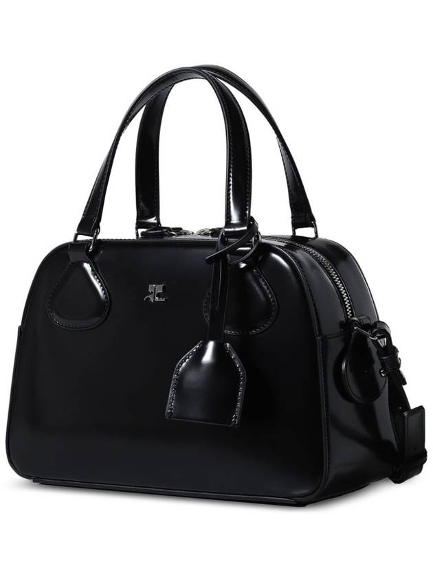 AC Stud Leather Bowling Bag Black - COURREGES - BALAAN 4