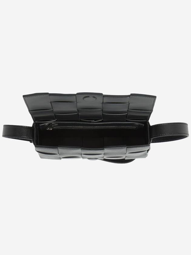 Intrecciato Medium Cassette Cross Bag Black - BOTTEGA VENETA - BALAAN 4