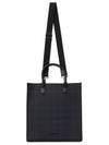 Slim Vertical Denny Tote Bag Navy - BURBERRY - BALAAN 7