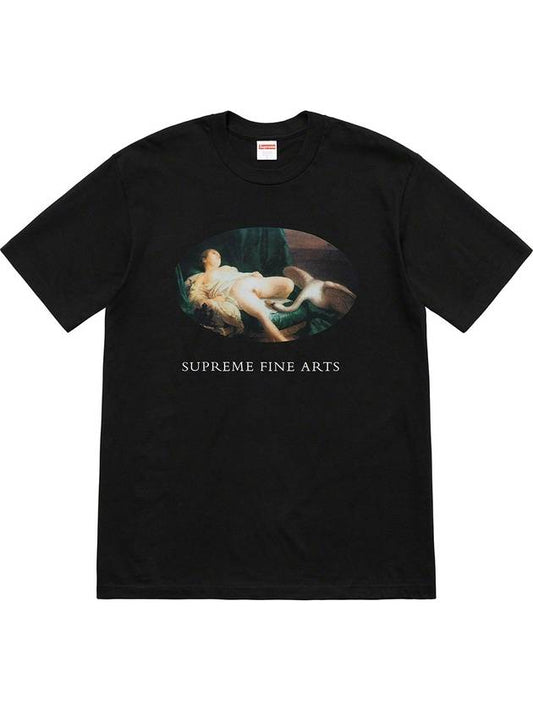 Leda And The Swan Short Sleeve T-Shirt Black - SUPREME - BALAAN 2