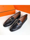 Paris Loafers Goatskin Palladium Noir - HERMES - BALAAN 8