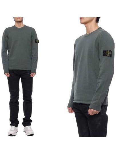 Raw Hand Cotton Crewneck Knit Top Dark Green - STONE ISLAND - BALAAN 2