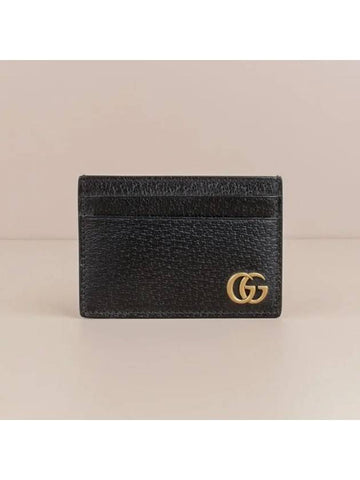 Marmont Clip Men's Card Holder Black 436022 DJ20T 1000 - GUCCI - BALAAN 1