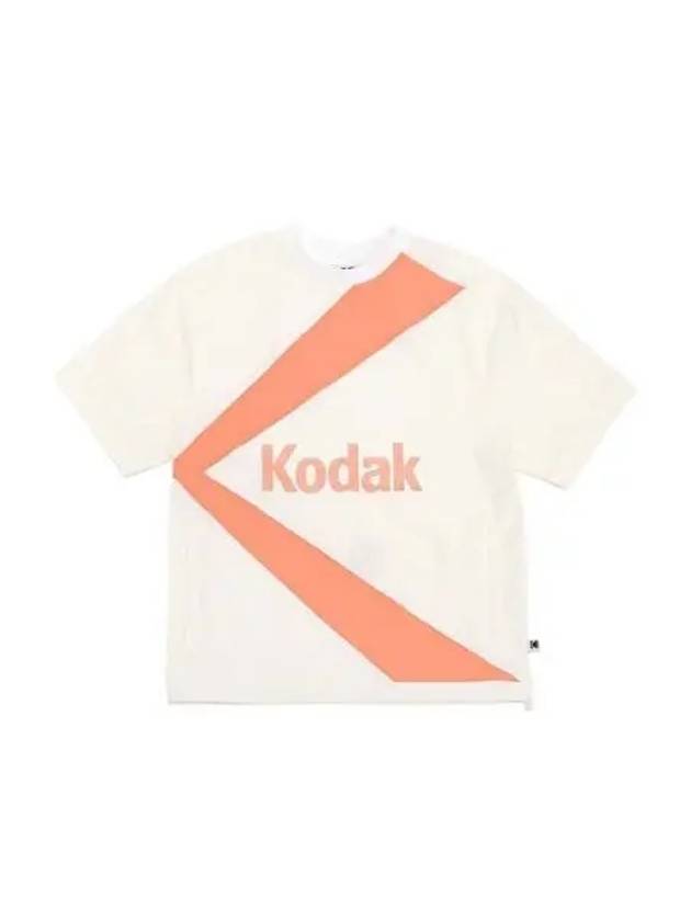 KODAK Apparel Round Neck Woven Short Sleeve Sweatshirt IVORY - KODO - BALAAN 1