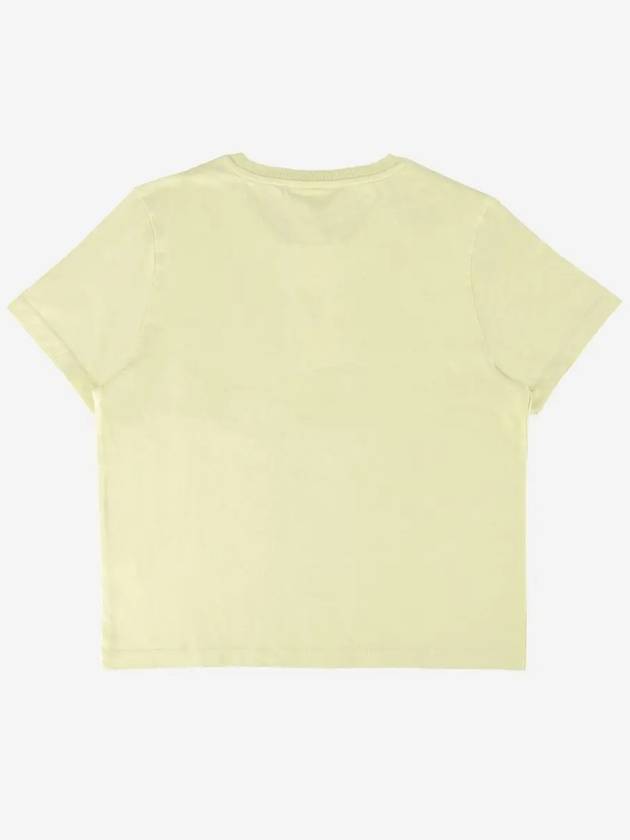 Baby Fox Patch Baby Short Sleeve T-Shirt Chalk Yellow - MAISON KITSUNE - BALAAN 4