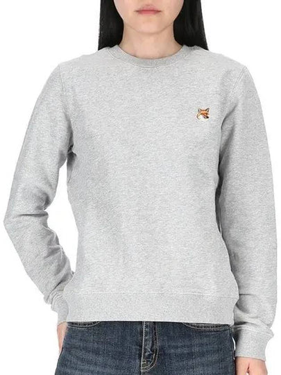 Fox Head Patch Regular Sweatshirt Grey - MAISON KITSUNE - BALAAN 2