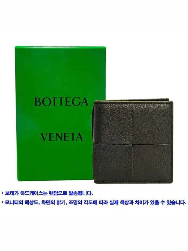 Slim Intrecciato Bi-Fold Wallet Black Parakeet - BOTTEGA VENETA - BALAAN 6